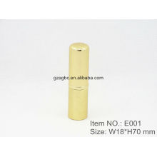Golden Aluminum Round lipstick tube